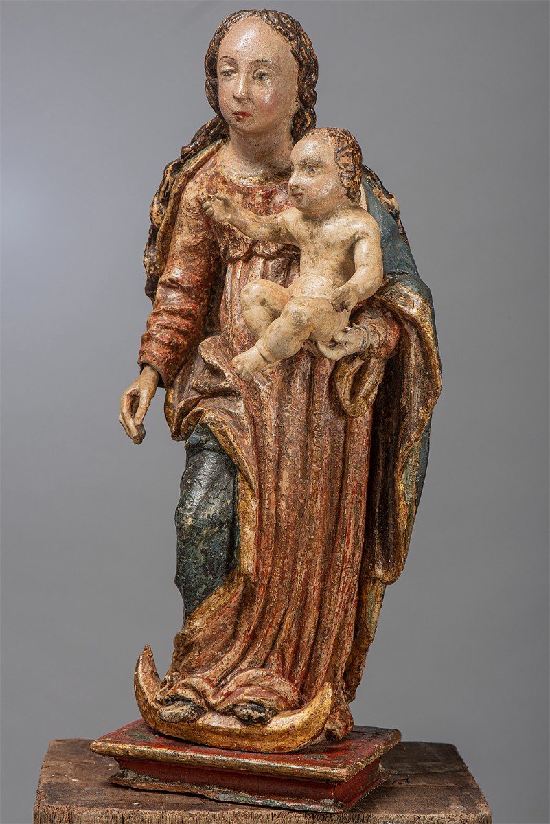 Vierge a l'Enfant, 16eme siêcle.-photo-1