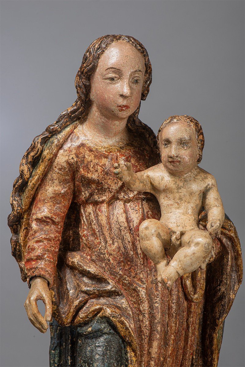 Vierge a l'Enfant, 16eme siêcle.-photo-2