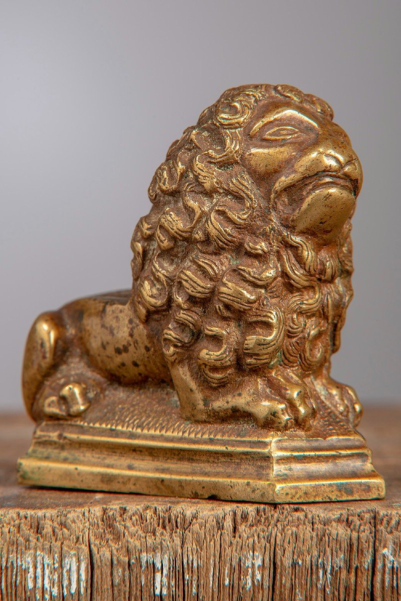 Lion en bronze, 16eme siêcle.