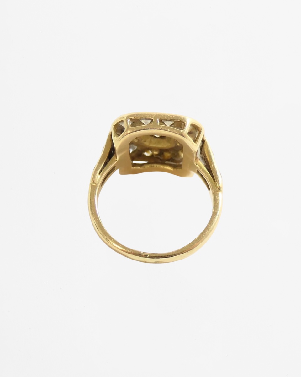Yellow Gold And Diamond Ring-photo-4