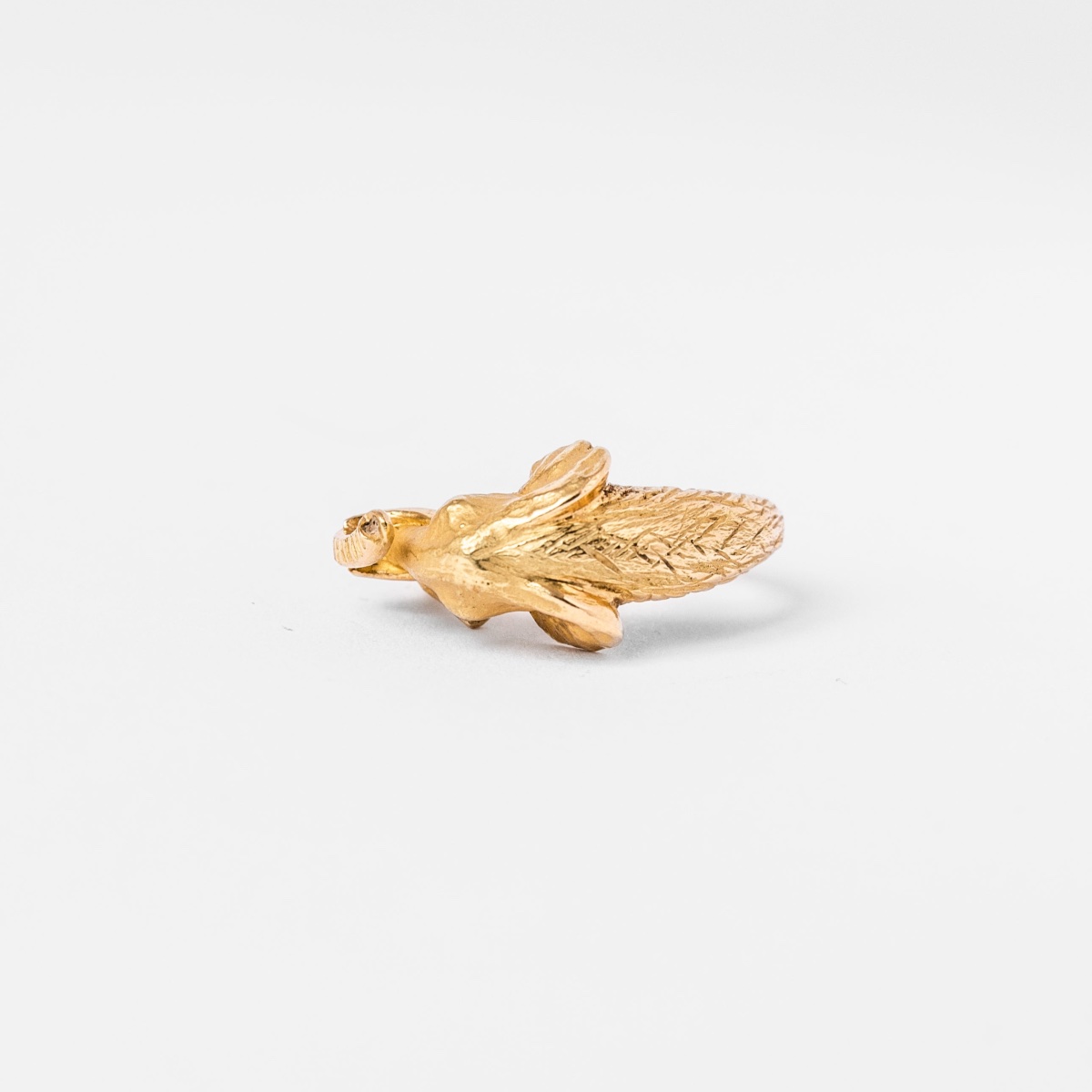 Bague JEAN ET PIERRE BELLIN Éléphant en or jaune et onyx-photo-2