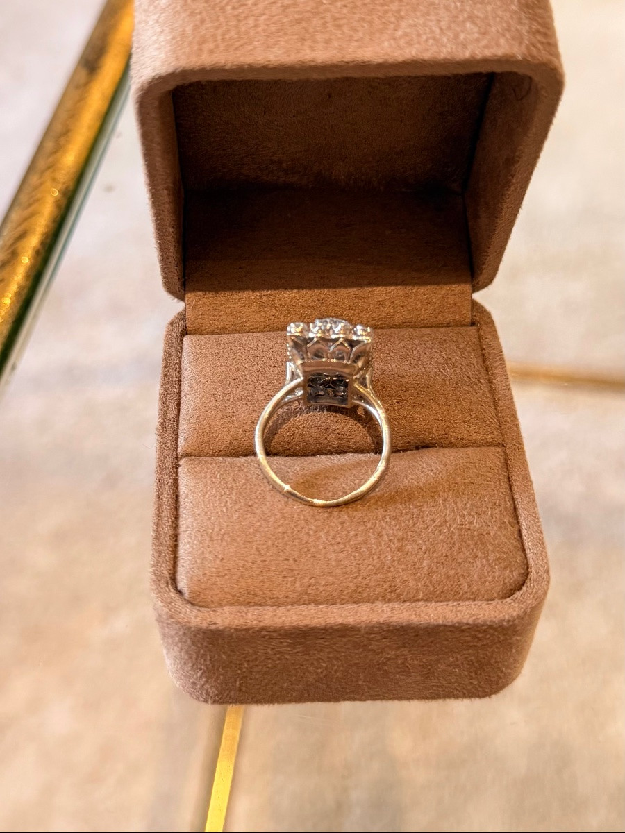 White Gold And Diamond Ring-photo-2