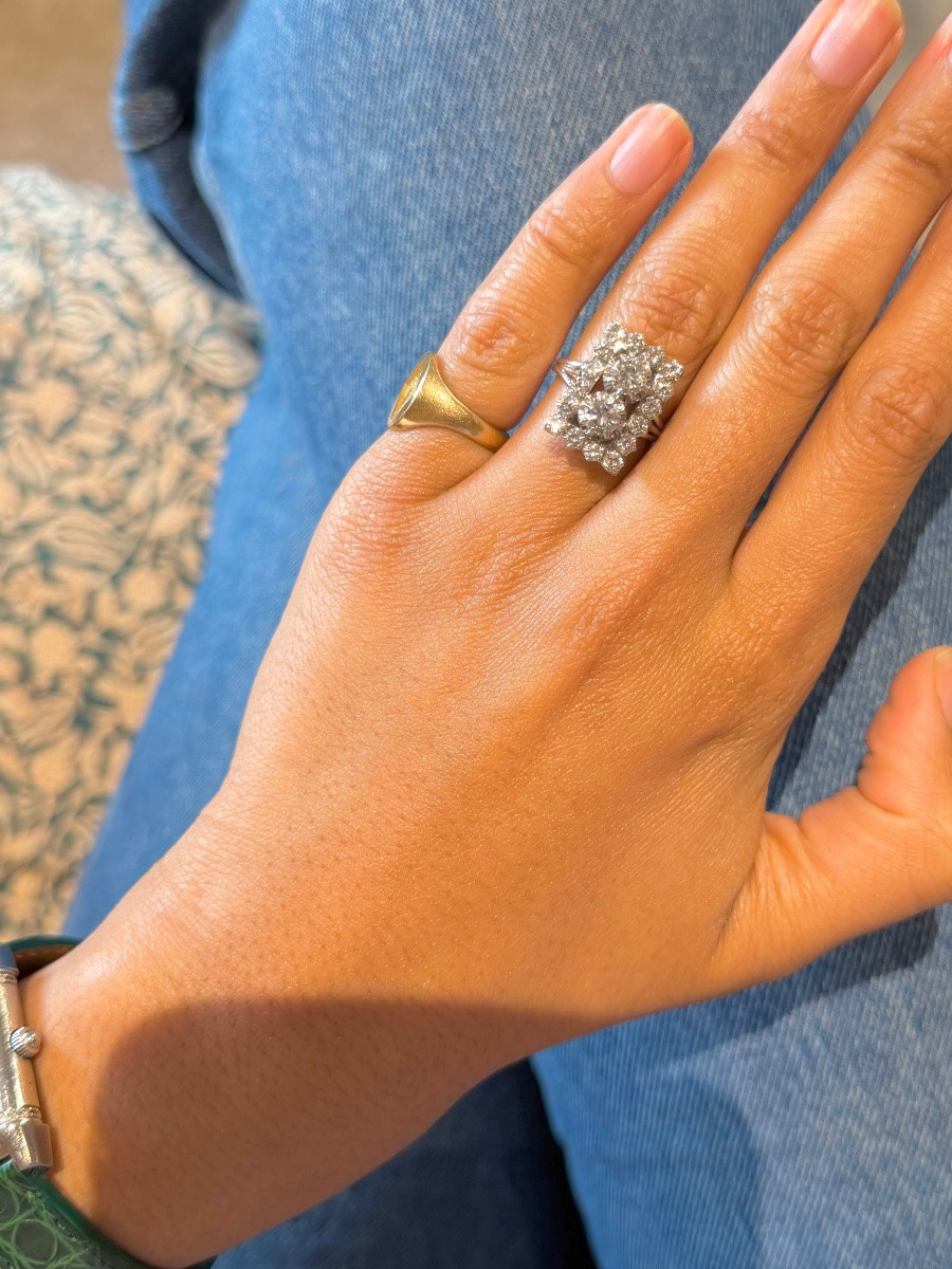 White Gold And Diamond Ring-photo-3