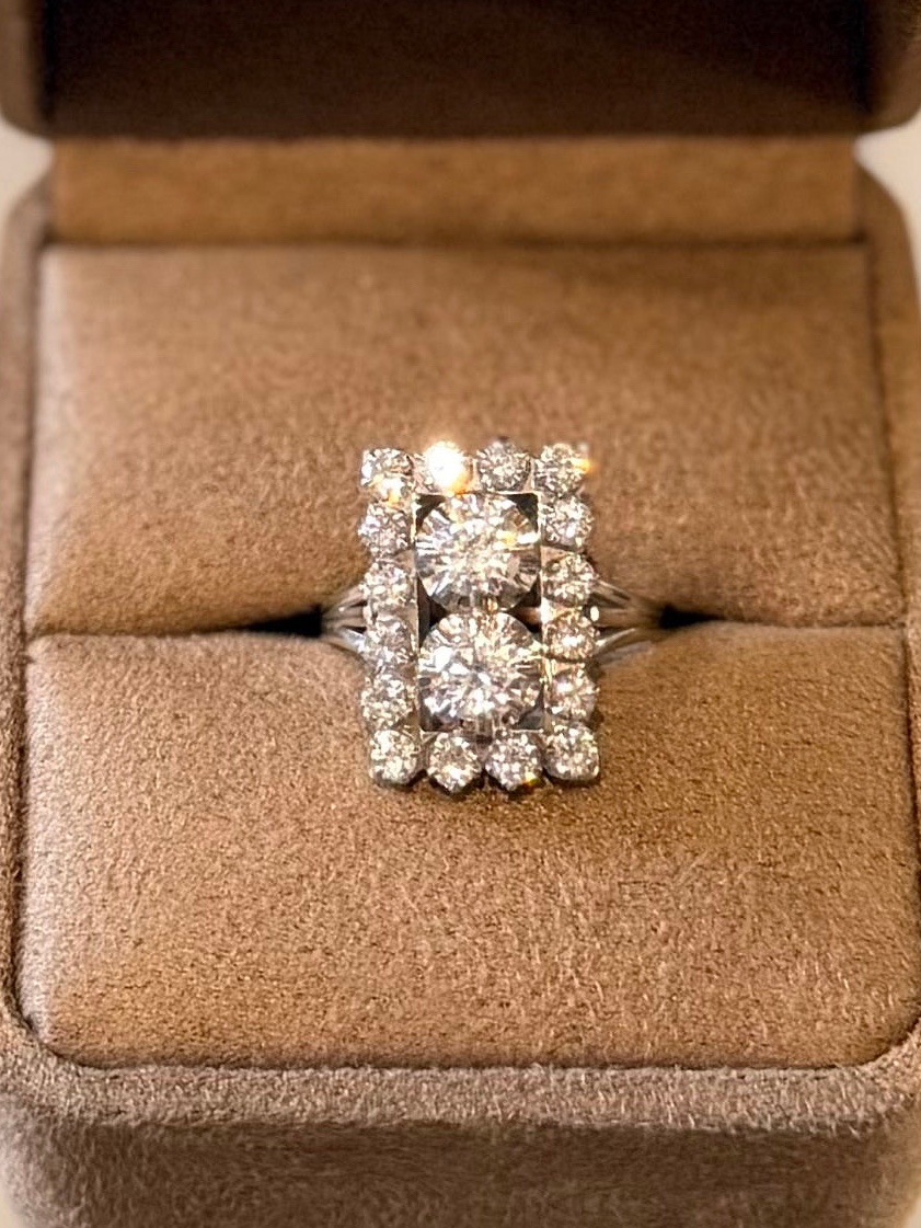 White Gold And Diamond Ring