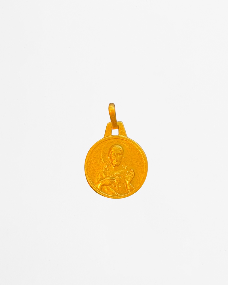 Yellow Gold Scapular Medal-photo-2
