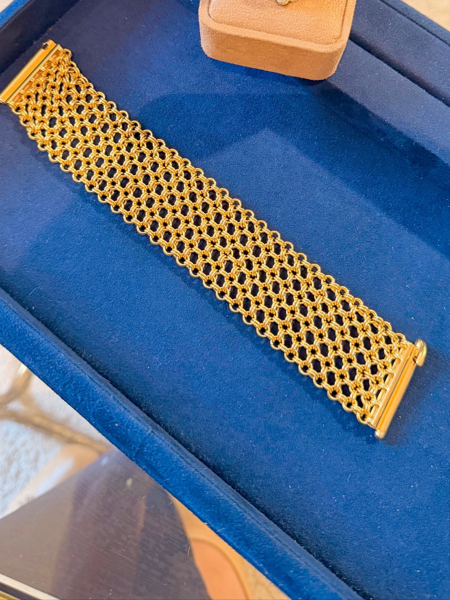 Bracelet Manchette en or jaune-photo-2