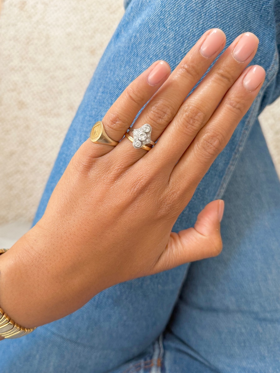 Art Deco Diamond Ring-photo-4