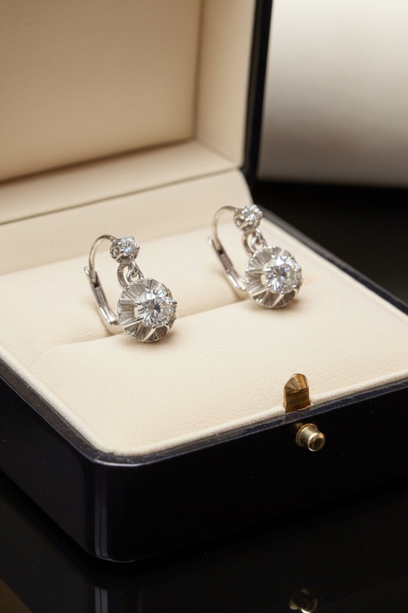 Sleepers In White Gold And Diamonds