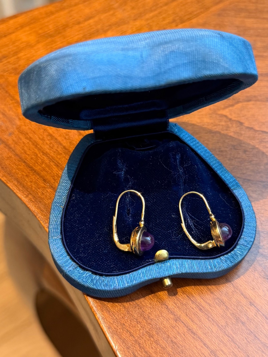Boucles d'oreilles améthyste-photo-3