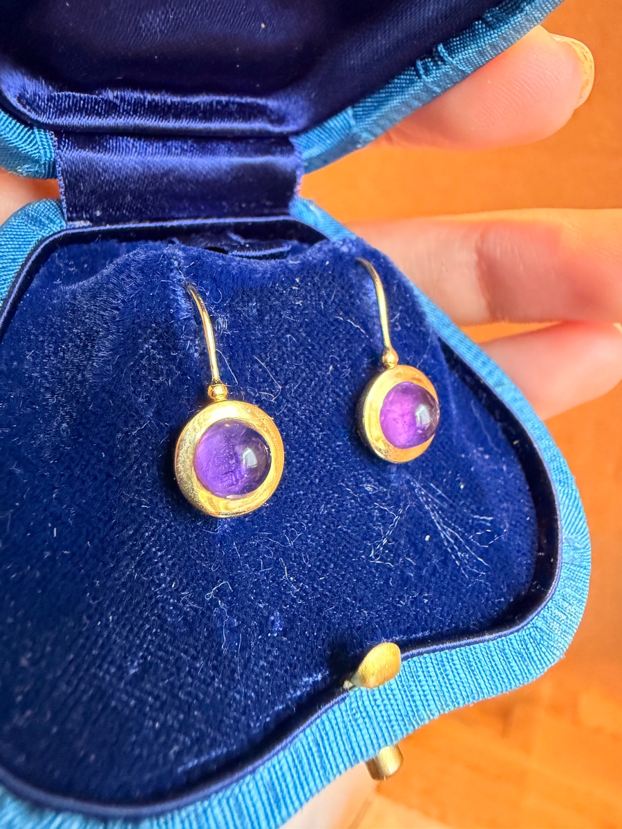 Boucles d'oreilles améthyste-photo-4