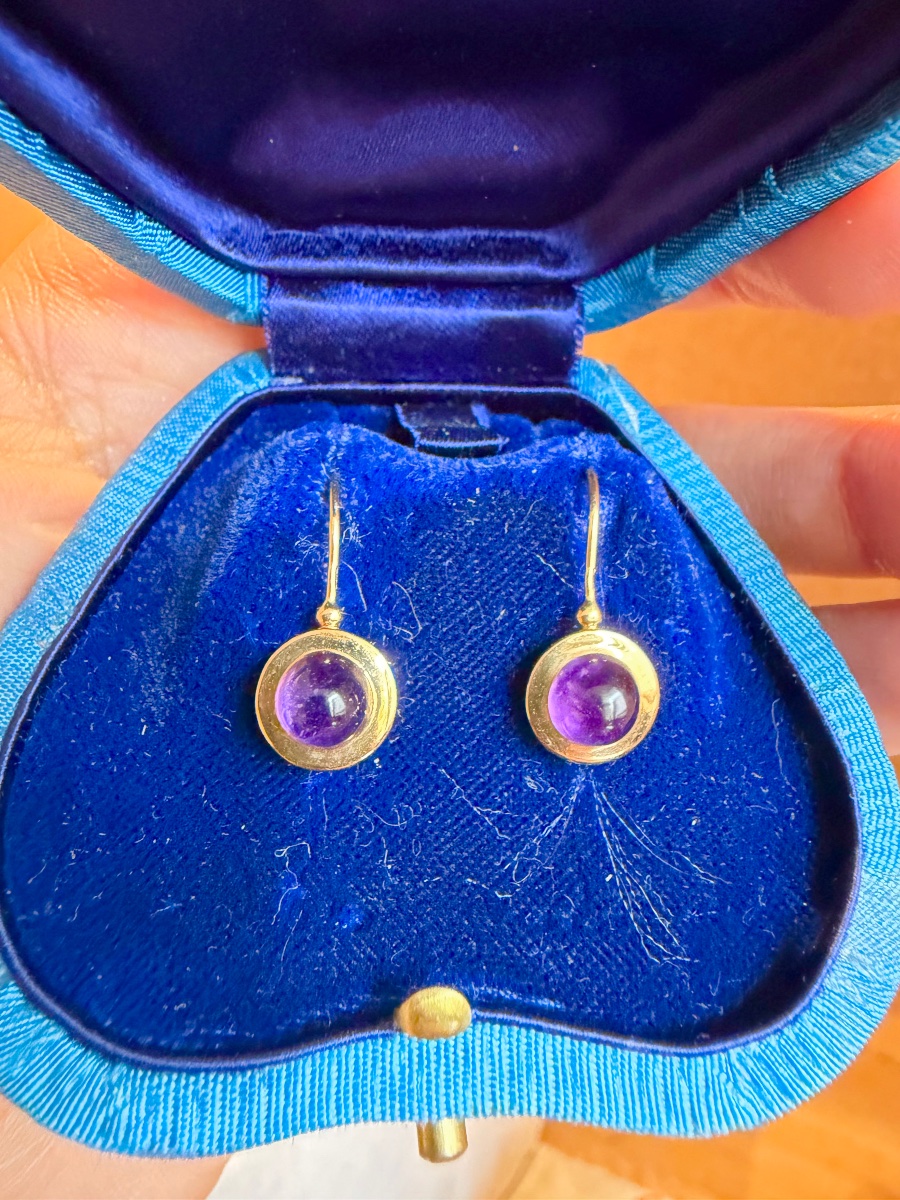 Boucles d'oreilles améthyste