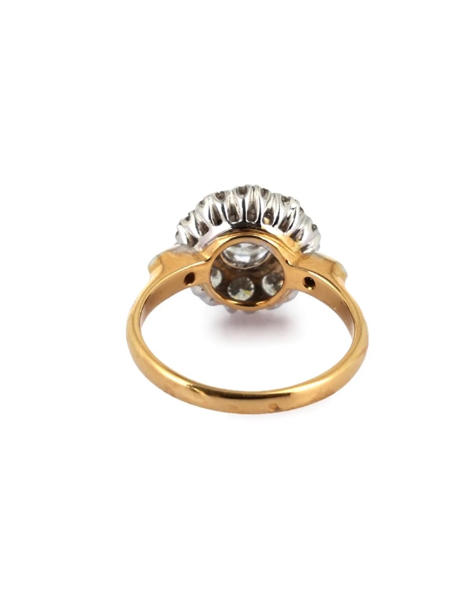 Marguerite Ring In Yellow Gold, White Gold, And Diamonds-photo-1