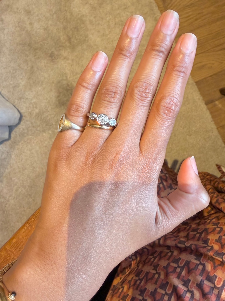 Trilogy Ring In Platinum And Diamonds -photo-3
