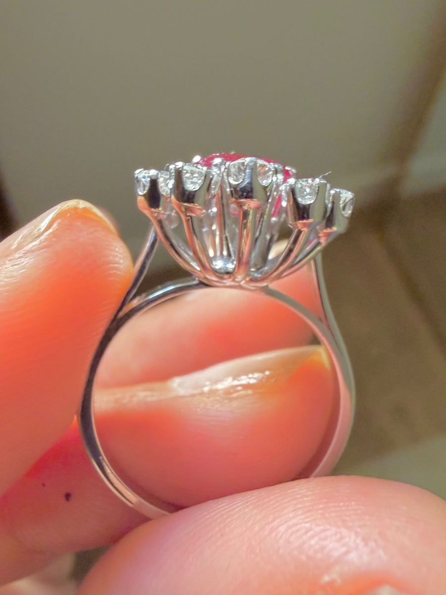 White Gold Dome Ring With Rubies And Diamonds-photo-4