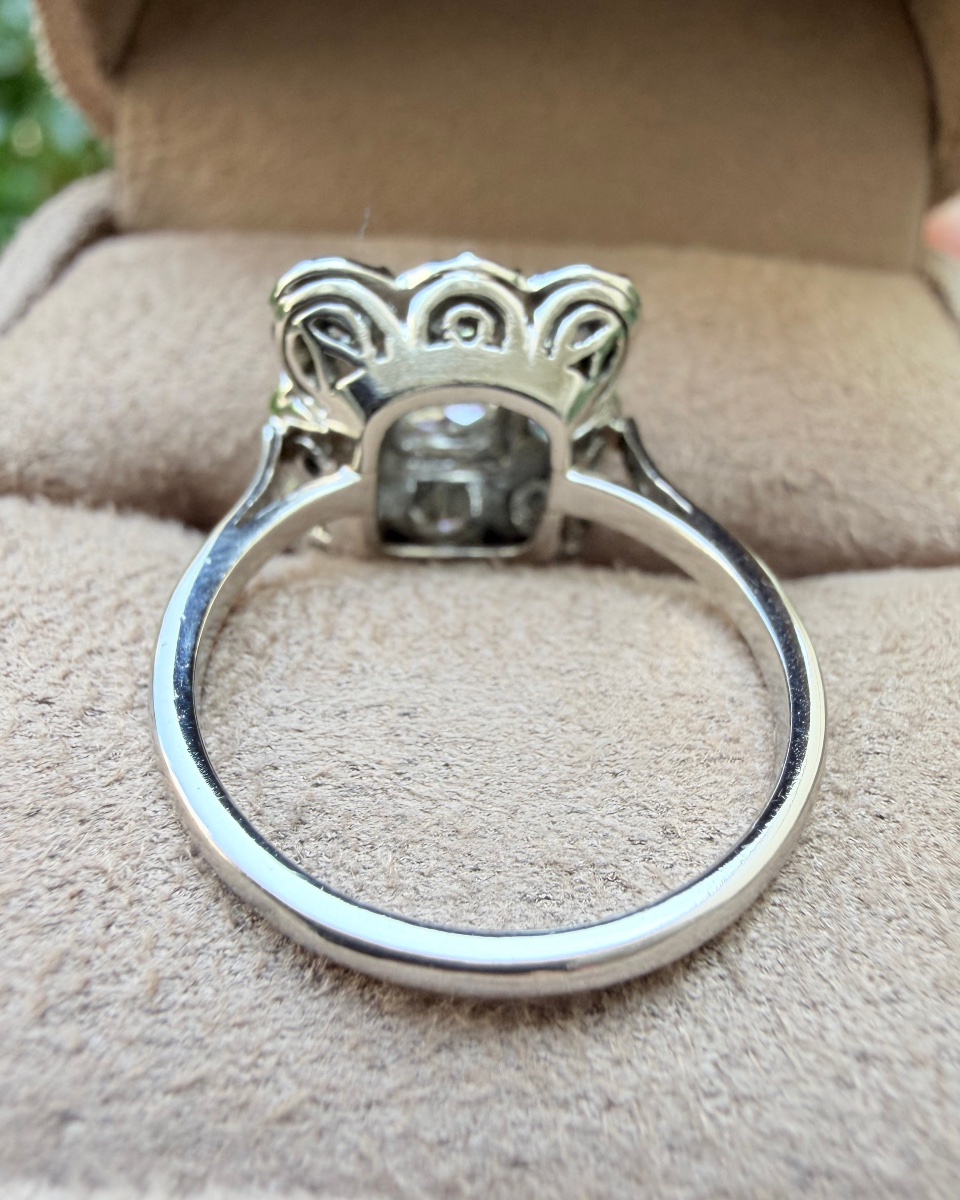 Art Deco Diamond Band Ring -photo-2