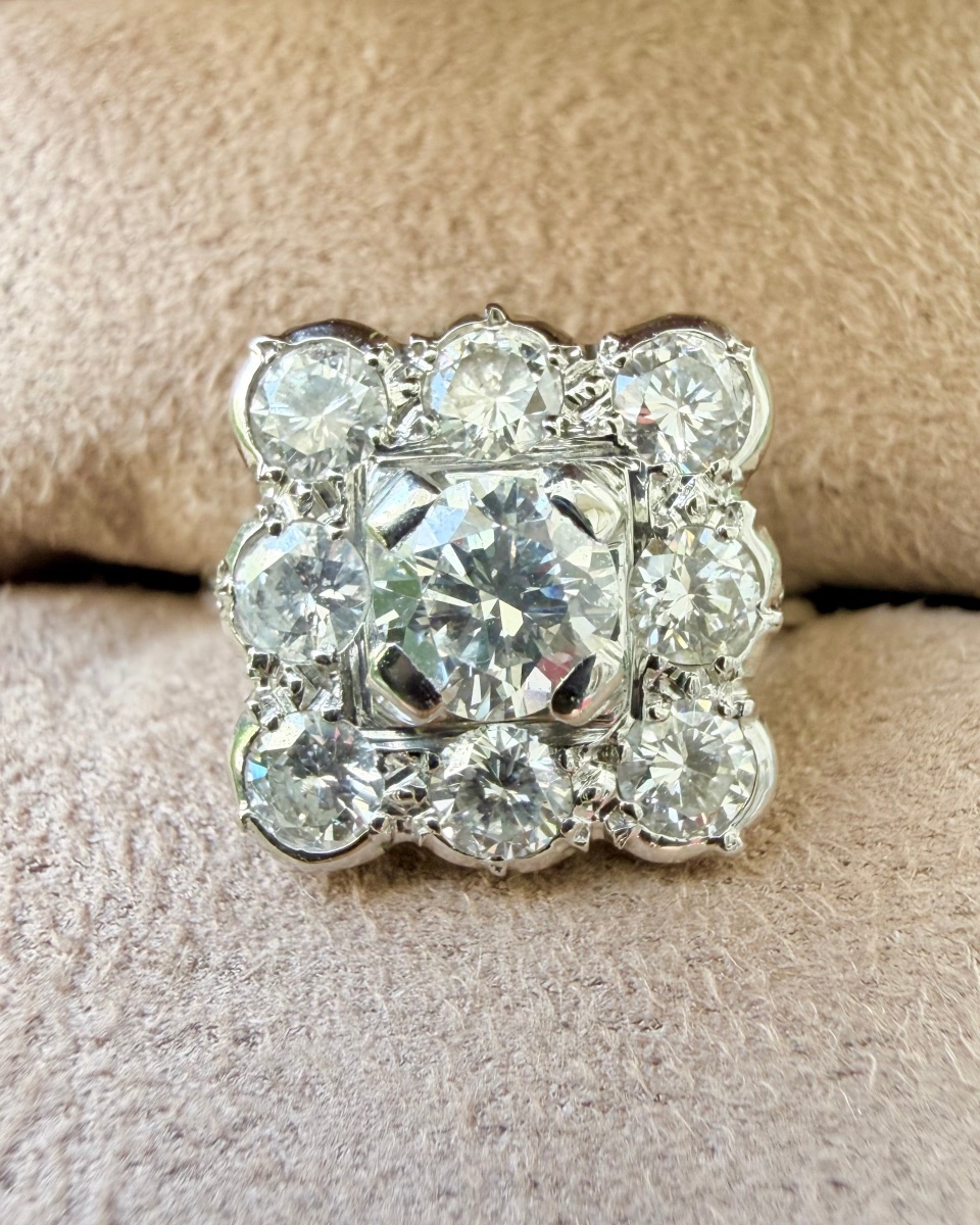 Art Deco Diamond Band Ring 