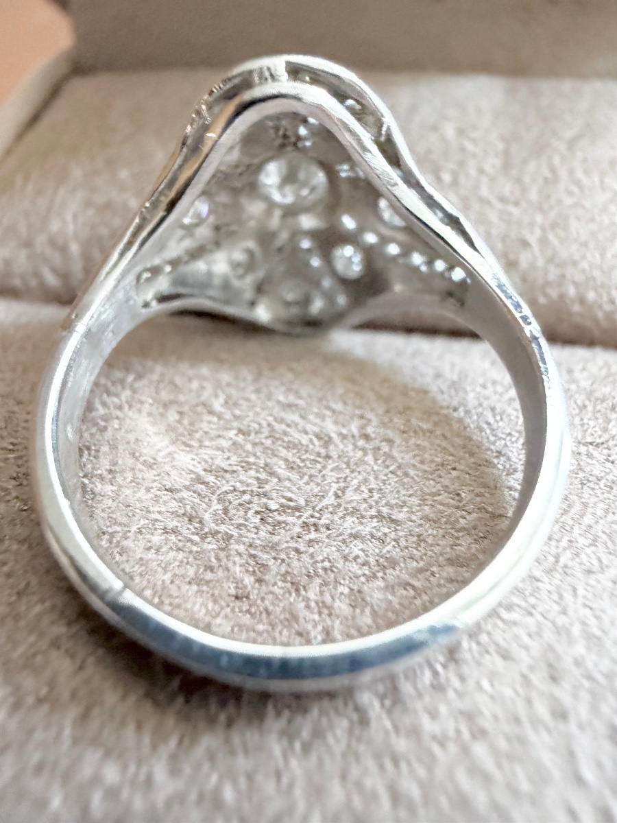 Art Deco Diamond Dome Ring -photo-4