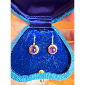 Boucles d'oreilles améthyste