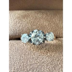 Gold And 1.20-carat Diamond Trilogy Ring