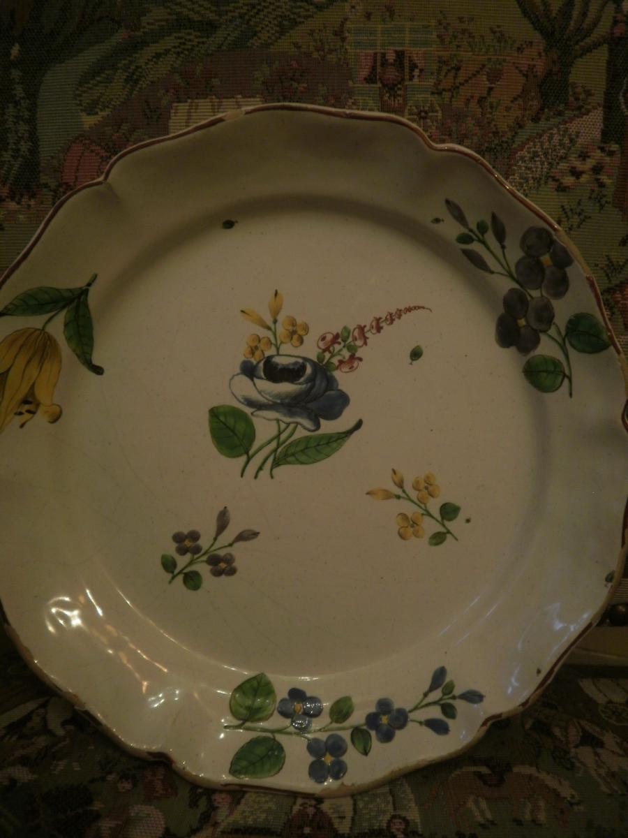 Faience De Sceaux - XVIIIème - Assiette-photo-1