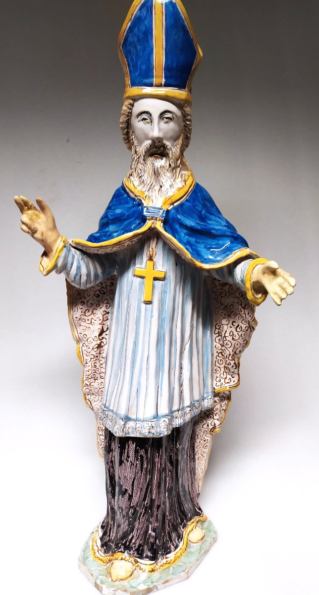 Faience From Rennes – Bishop - 18th Century-photo-2