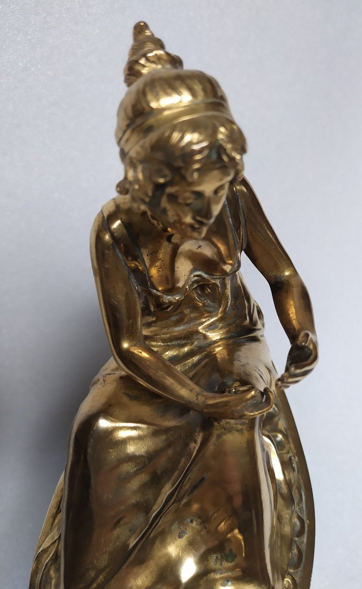 Dore Bronze – Aladdin Oil Lamp – 19th Century.-photo-3