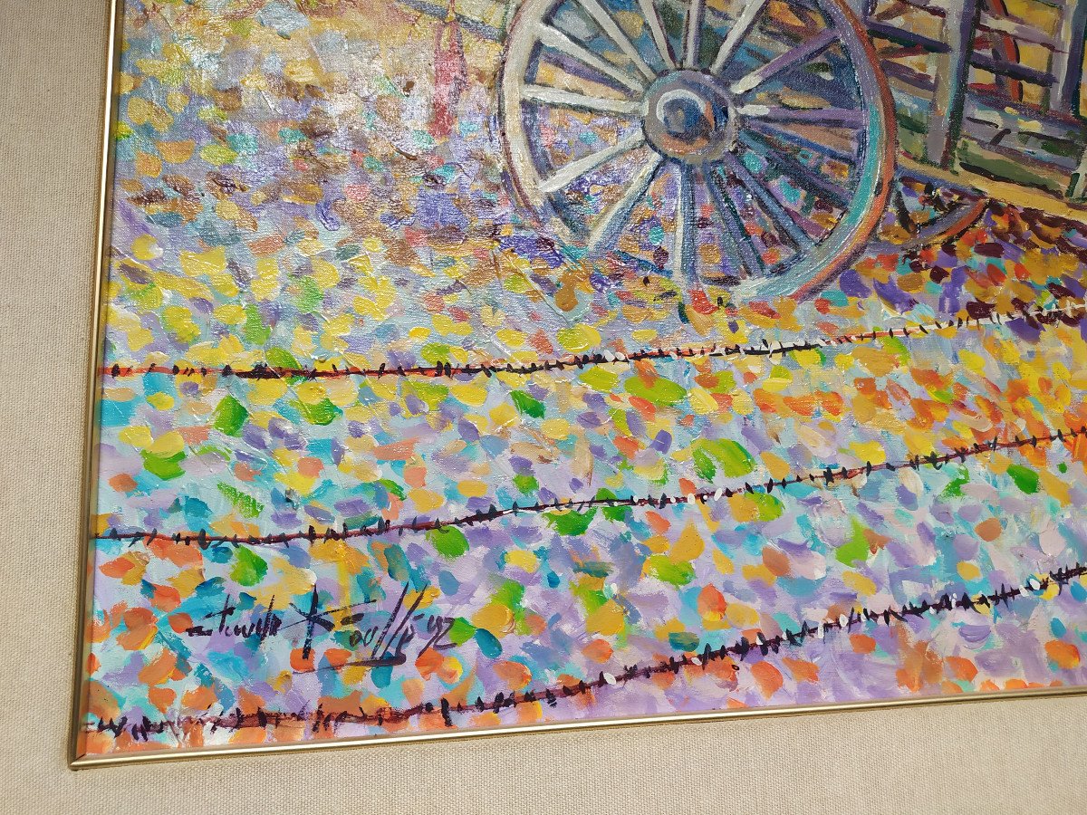 Huile Sur Toile – Claude Keroulle – XXème Siècle.-photo-3