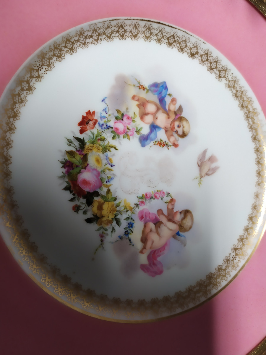 COUPE EN PORCELAINE DE SEVRES- LOUIS PHILIPPE.-photo-3