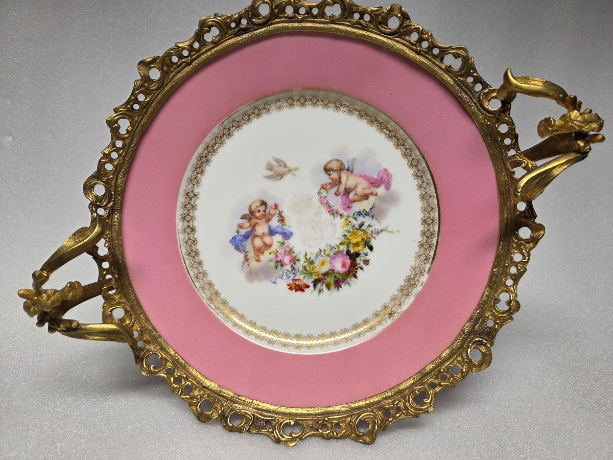 COUPE EN PORCELAINE DE SEVRES- LOUIS PHILIPPE.-photo-2