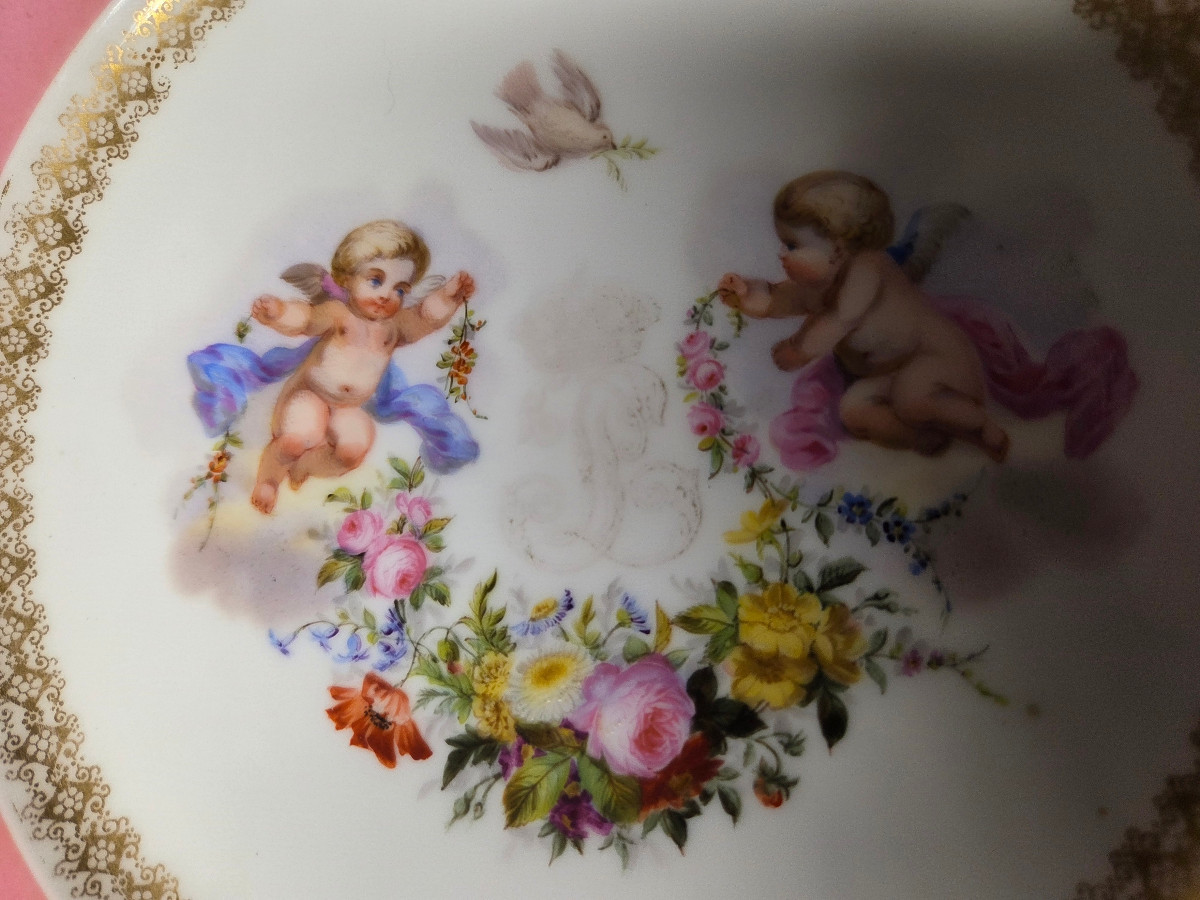 COUPE EN PORCELAINE DE SEVRES- LOUIS PHILIPPE.-photo-4