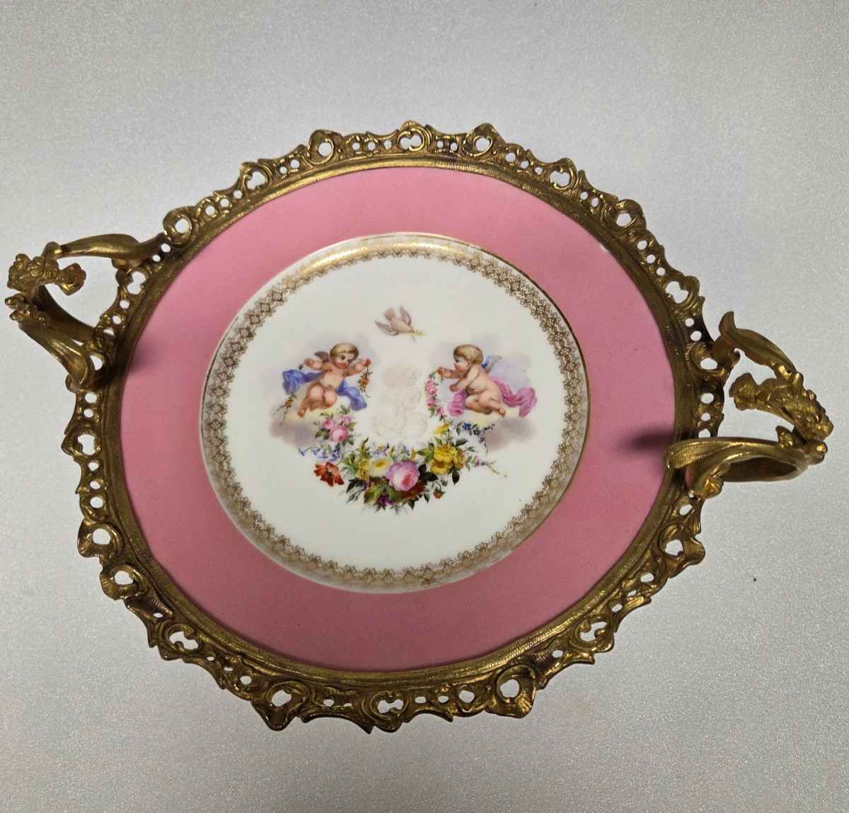 COUPE EN PORCELAINE DE SEVRES- LOUIS PHILIPPE.-photo-5