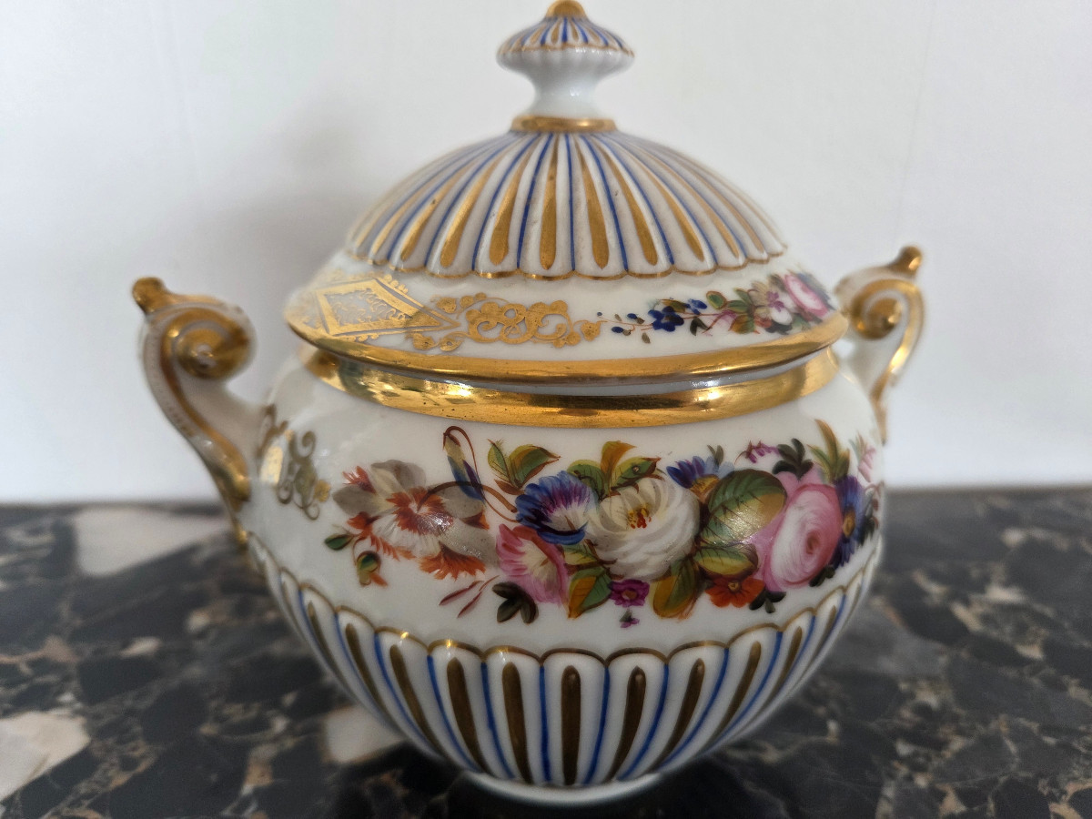 Two Porcelain Sugar Bowls – Paris 20th Century.-photo-4