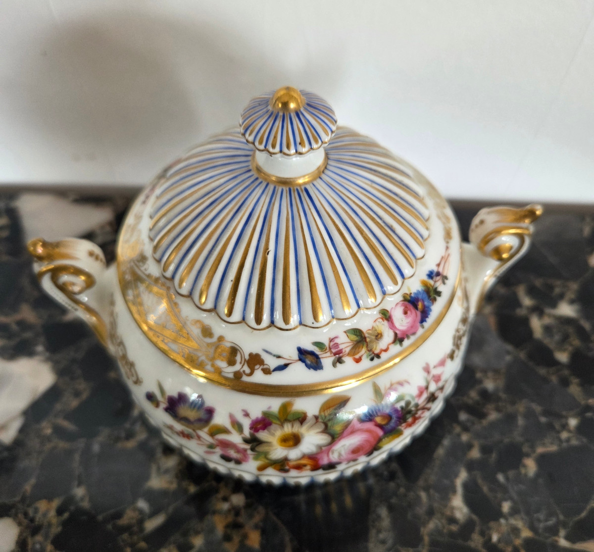 Two Porcelain Sugar Bowls – Paris 20th Century.-photo-5