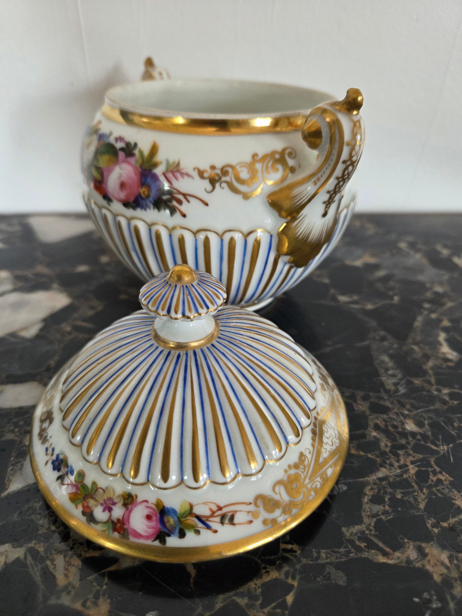 Two Porcelain Sugar Bowls – Paris 20th Century.-photo-6