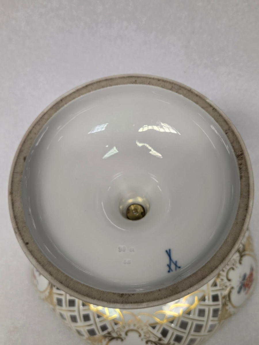 COUPE PORCELAINE – SAXE XXème siècle.-photo-4