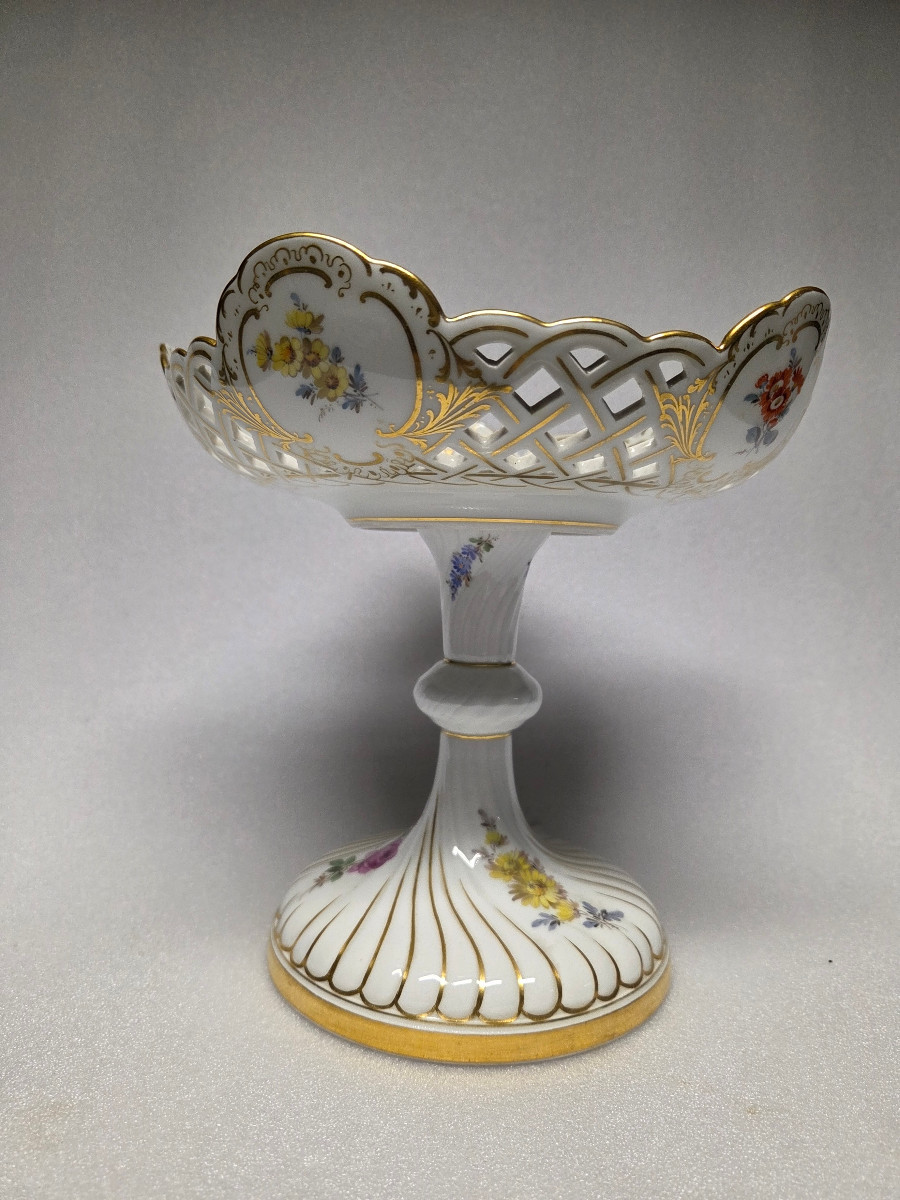 COUPE PORCELAINE – SAXE XXème siècle.-photo-2
