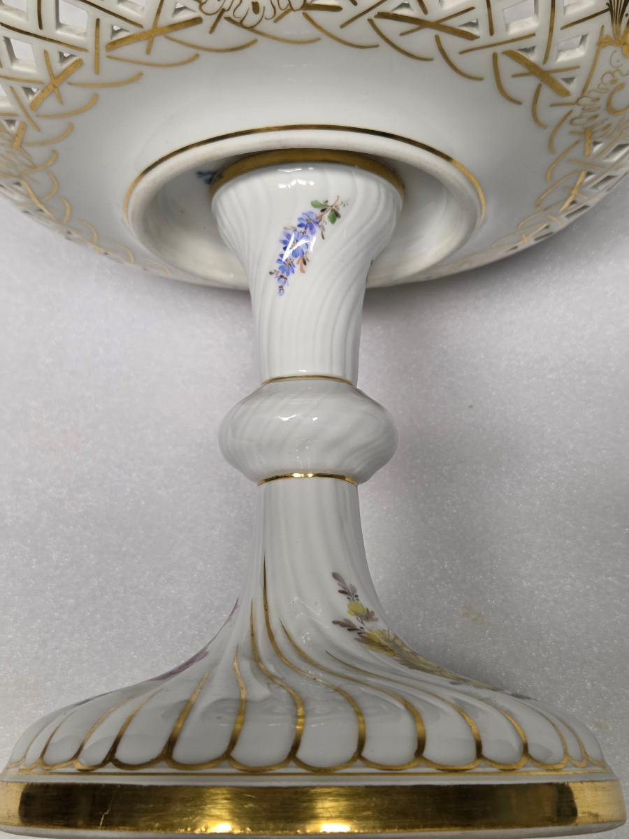 COUPE PORCELAINE – SAXE XXème siècle.-photo-4
