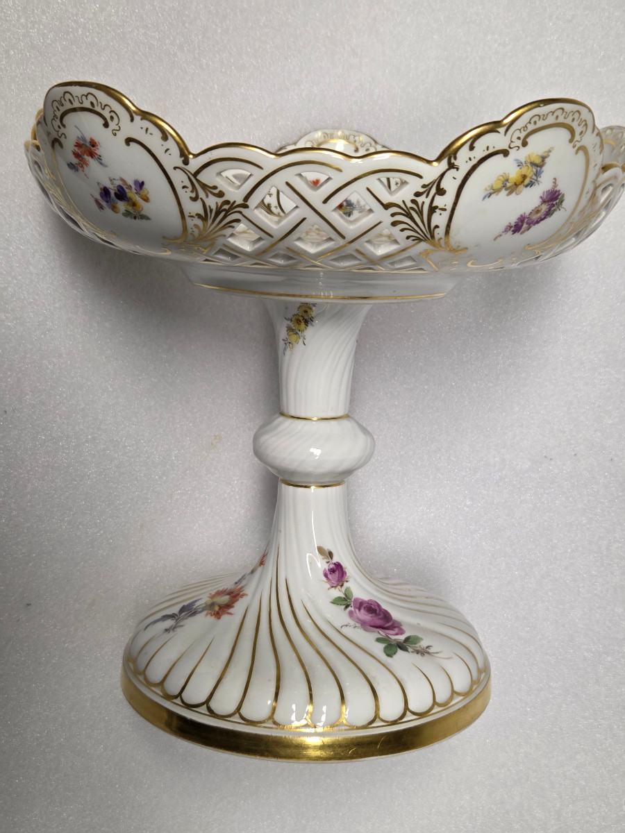 COUPE PORCELAINE – SAXE XXème siècle.-photo-6