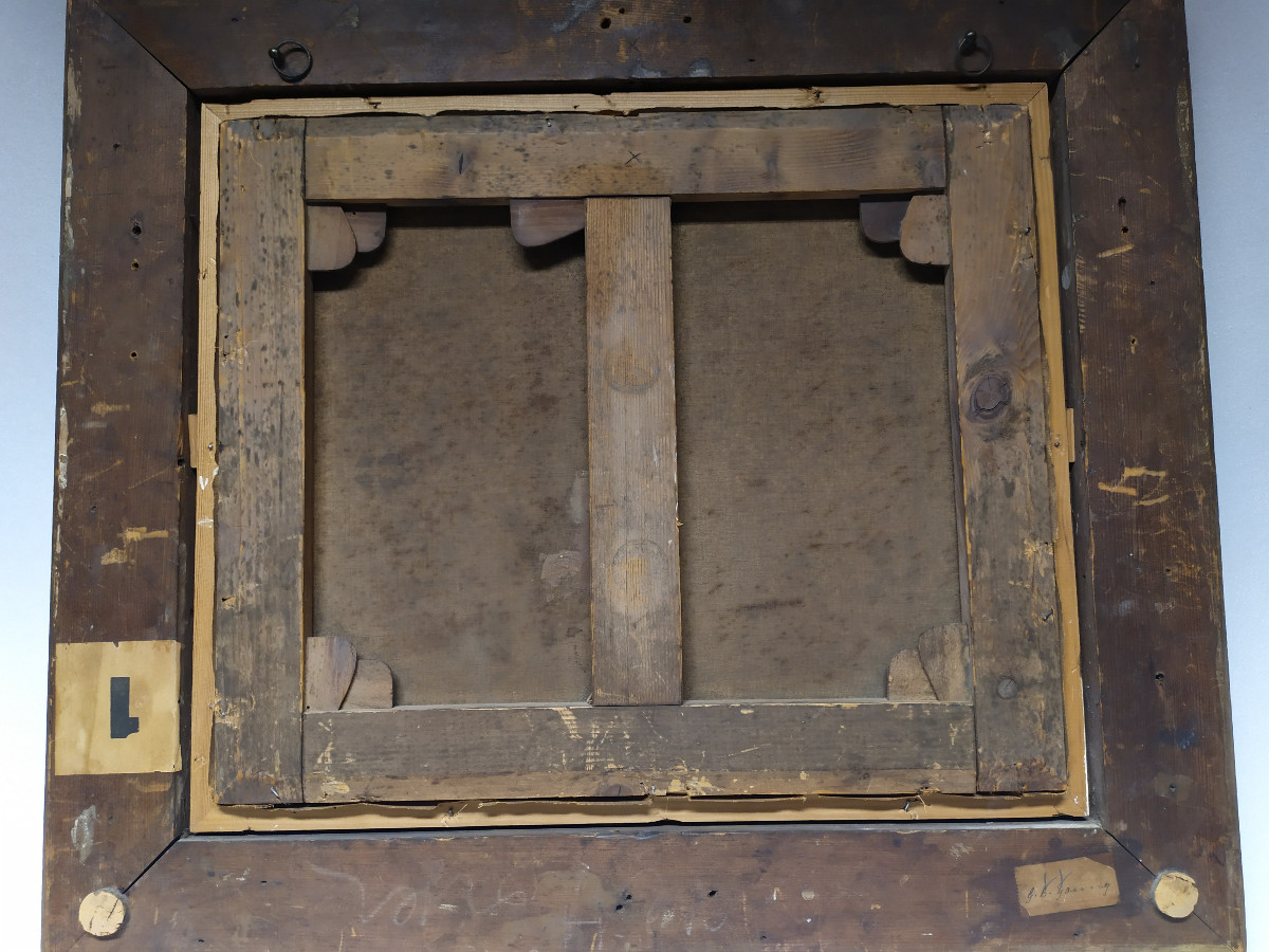 Oil On Canvas - Still Life With Fruit And Flowers - David De Noter - 19th Century-photo-4