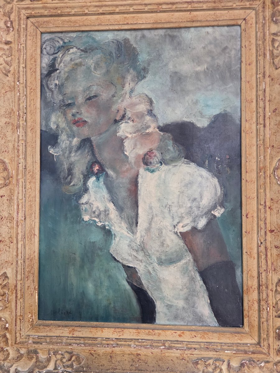 TABLEAU DANS LE GOUT DE M. DOMERGUE – XXème siécle.-photo-2