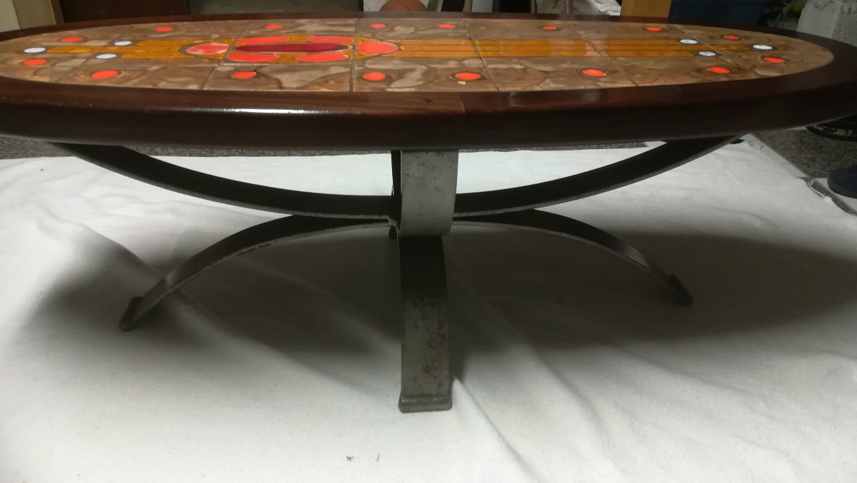TABLE BASSE  EN CERAMIQUE « RAYNAUD » – ANNEES 60