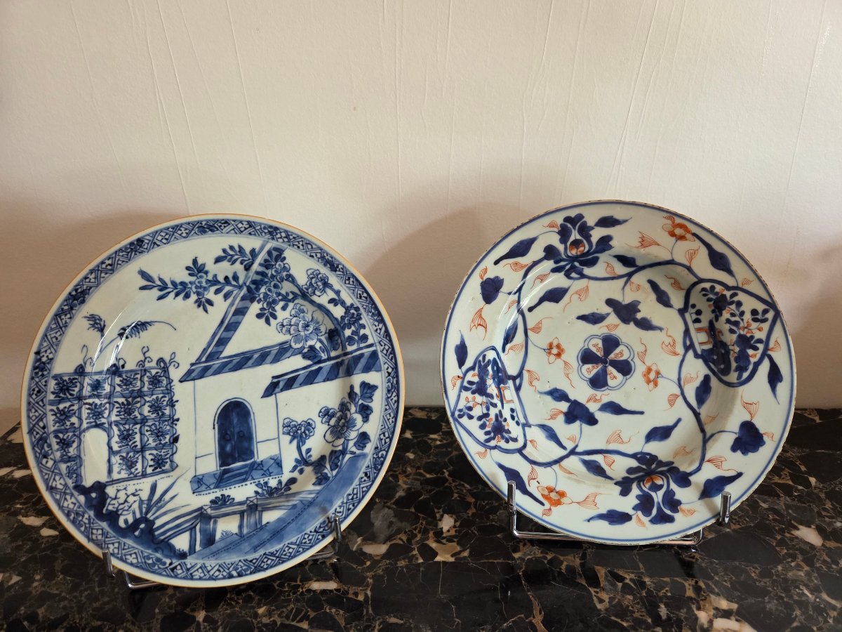 China:  2 18th-century Porcelain Plates.