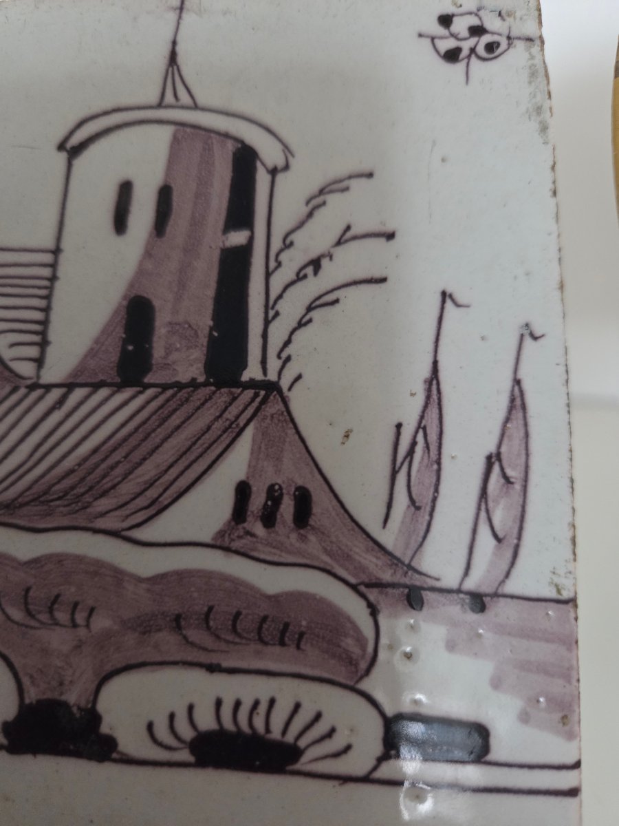 Netherlands: 2 Pieces Of Delft Earthenware – 18th Century.-photo-4