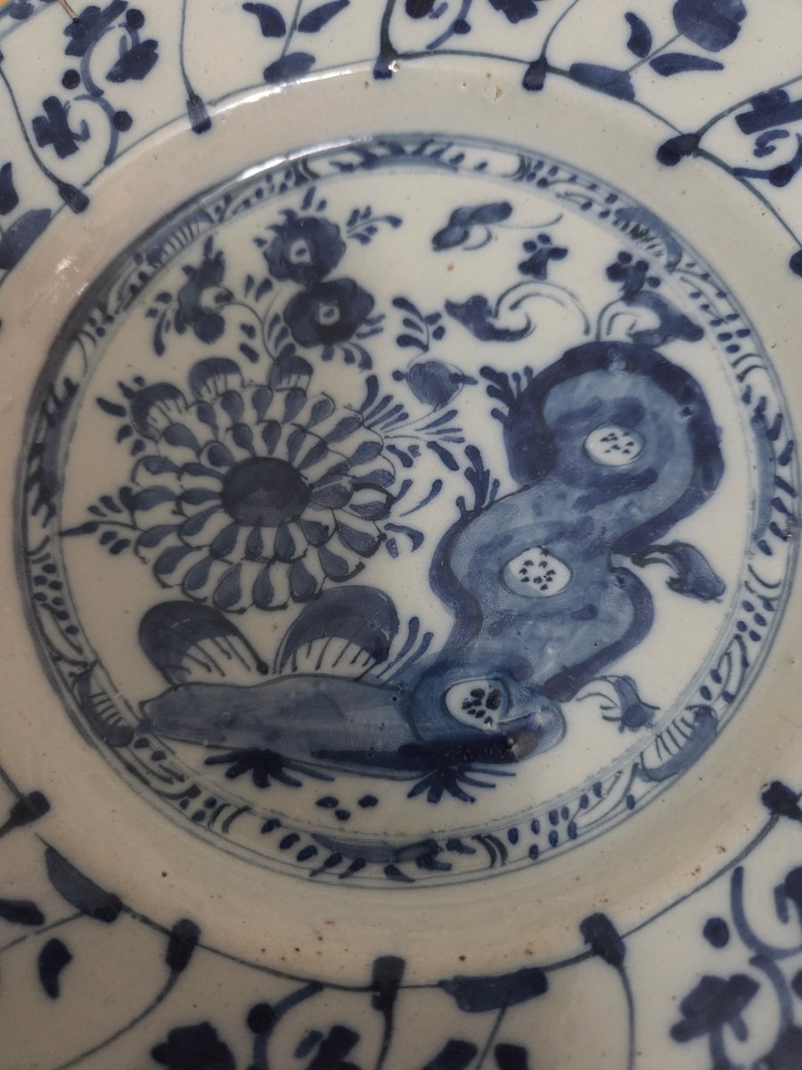 Netherlands: 2 Pieces Of Delft Earthenware – 18th Century.-photo-3