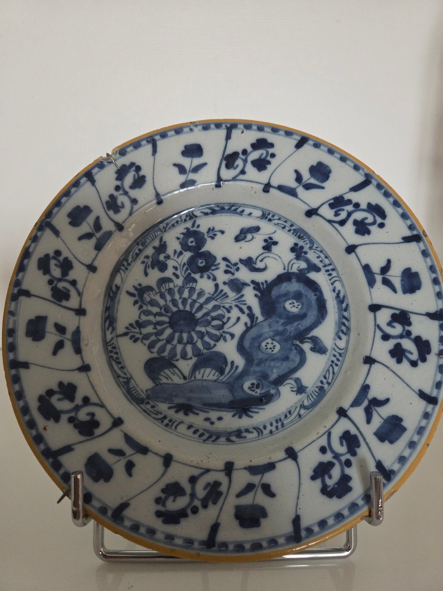 Netherlands: 2 Pieces Of Delft Earthenware – 18th Century.-photo-5