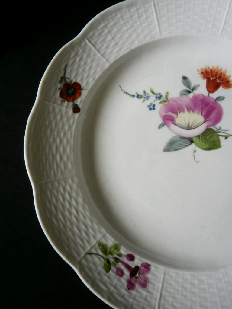 Assiette Porcelaine Meissen – XVIIIème-photo-4