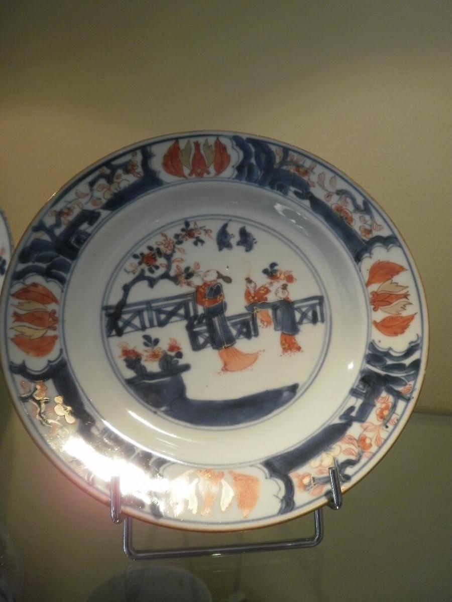 China - 2 Porcelain Plates "imari" - XVIIIth-photo-1