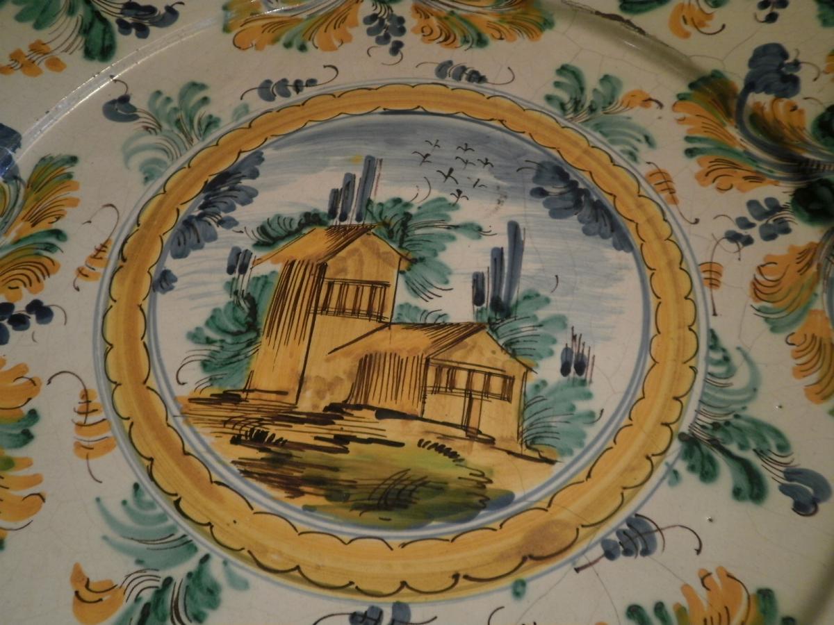 Faience Italienne - Plat Vietri - XVIIIème-photo-2