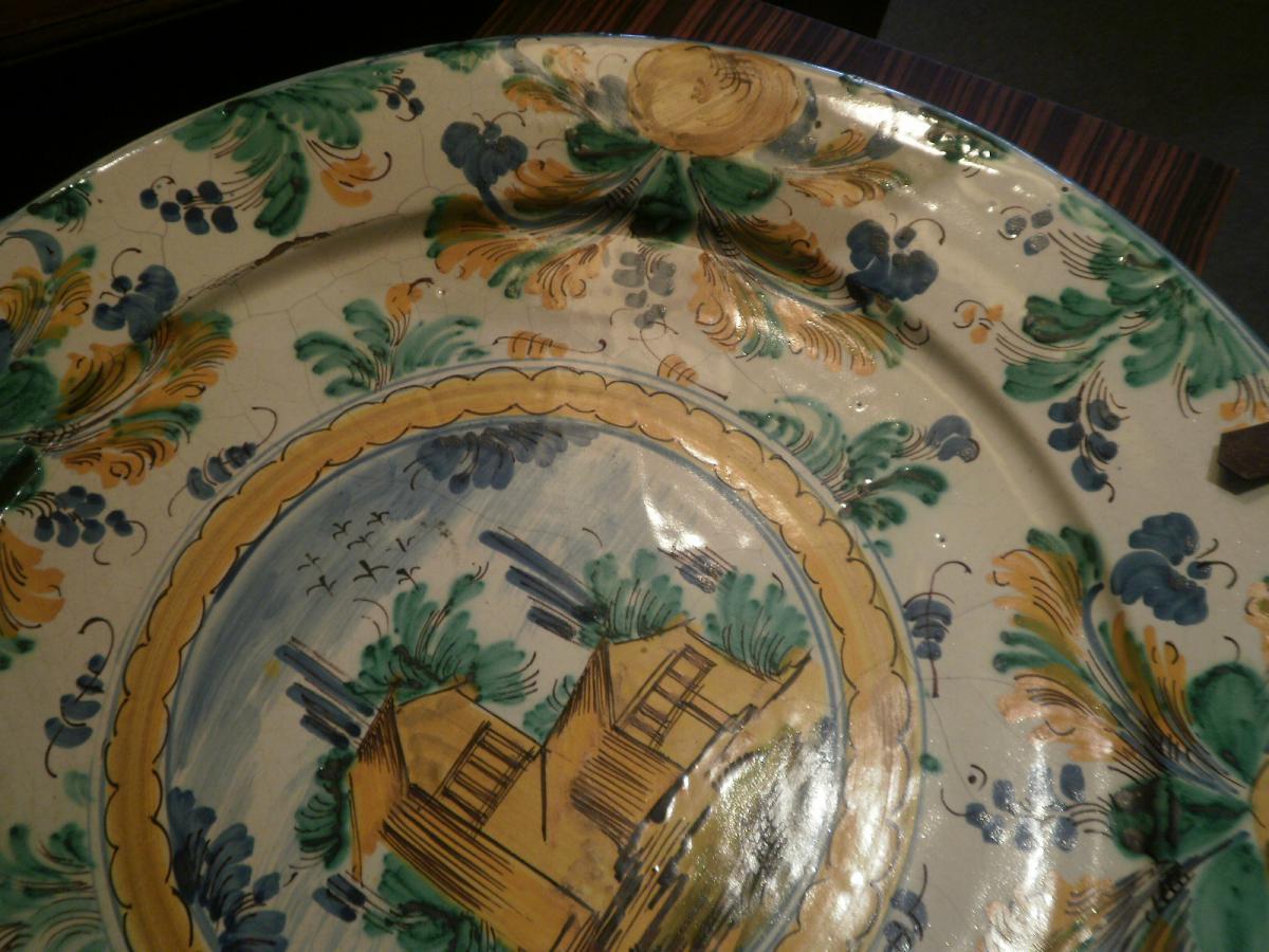 Italian Faience - Flat Vietri - XVIIIth-photo-1
