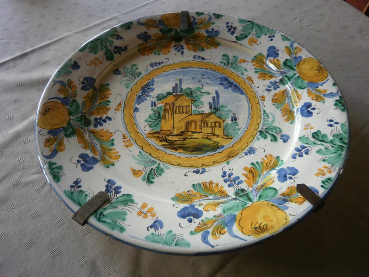 Faience Italienne - Plat Vietri - XVIIIème-photo-3